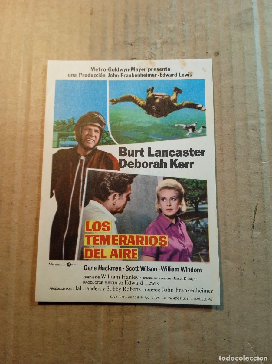  Flyers Publicitaires de films Anciens: FOLLETO DE MANO SIN PUBLICIDAD LOS TEMERARIOS DEL AIRE