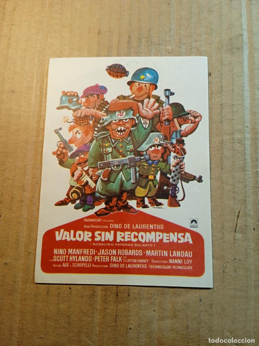 Cine: FOLLETO DE MANO SIN PUBLICIDAD VALOR SIN RECOMPENSA