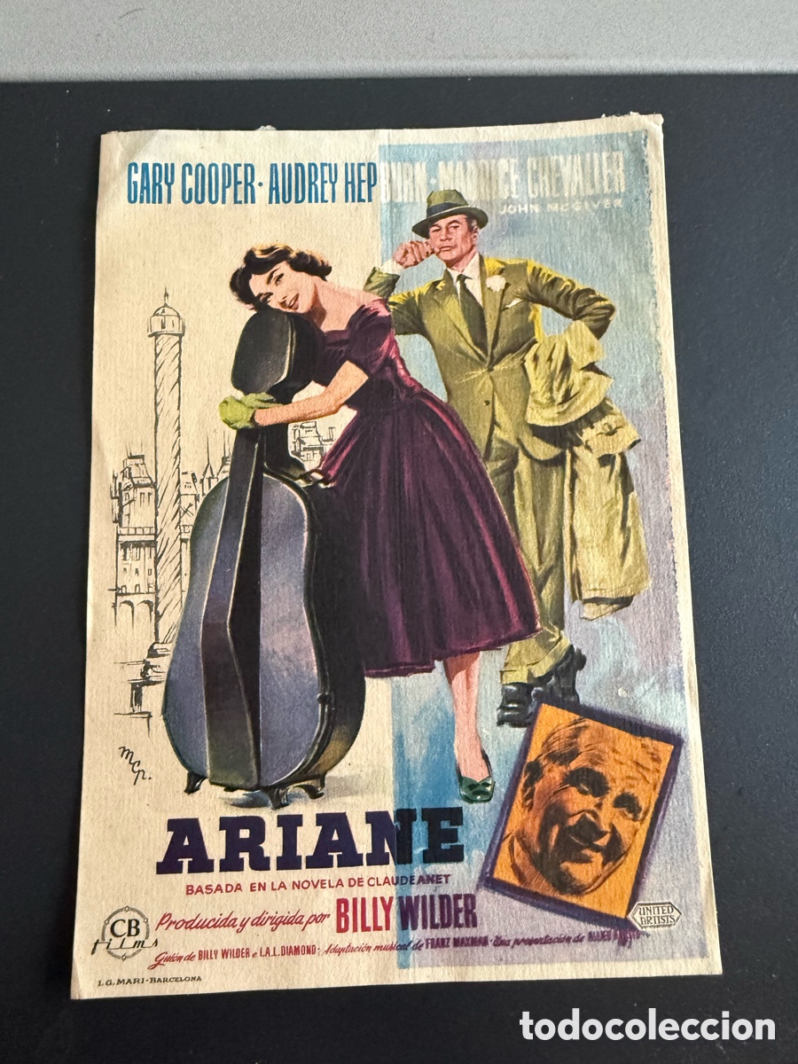 Cine: Folleto. ARIANE. Billy Wilder