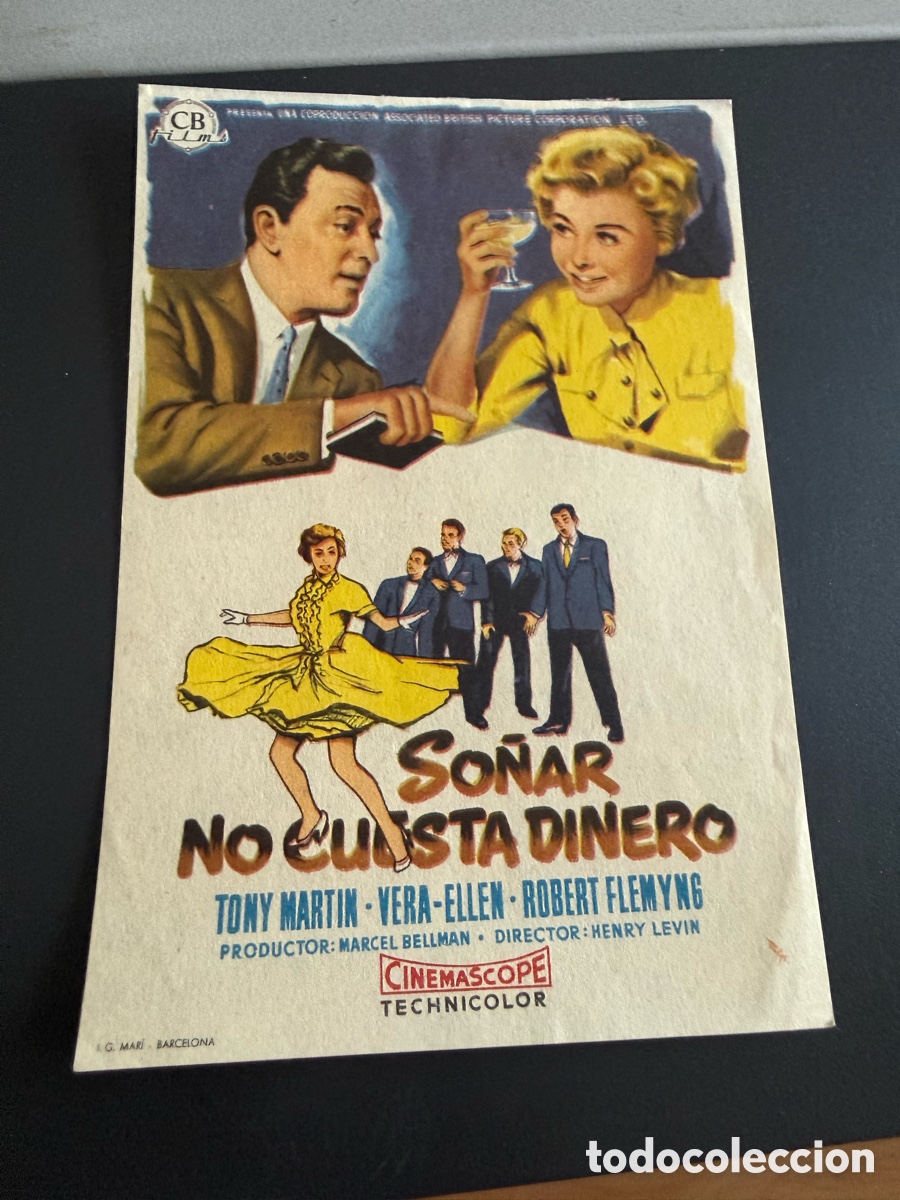 Cine: Folleto. SO&Ntilde;AR , NO CUESTA DINERO