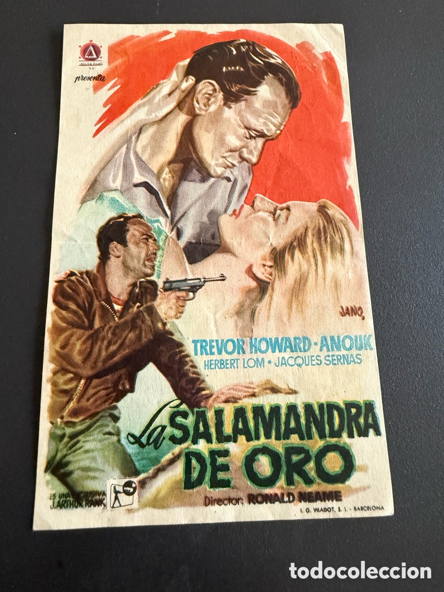 Cine: Folleto. LA SALAMANDRA DE ORO. Publicidad