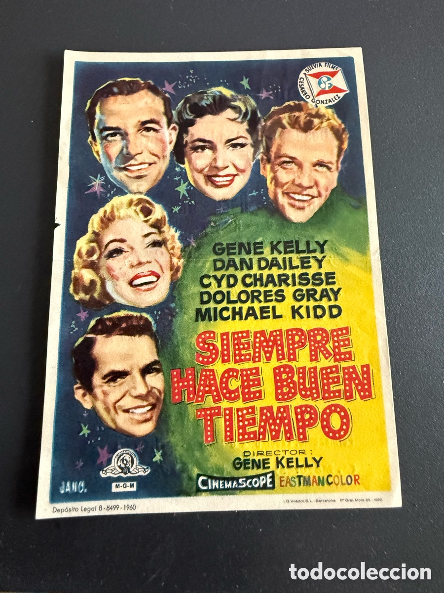 Cine: Folleto. SIEMPRE HACE BUEN TIEMPO. Publicidad