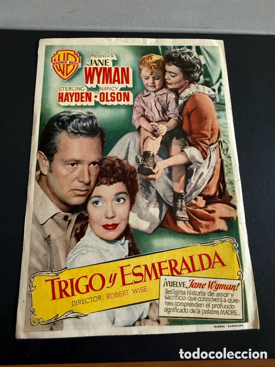 Cine: Folleto. TRIGO Y ESMERALDA. Publicidad