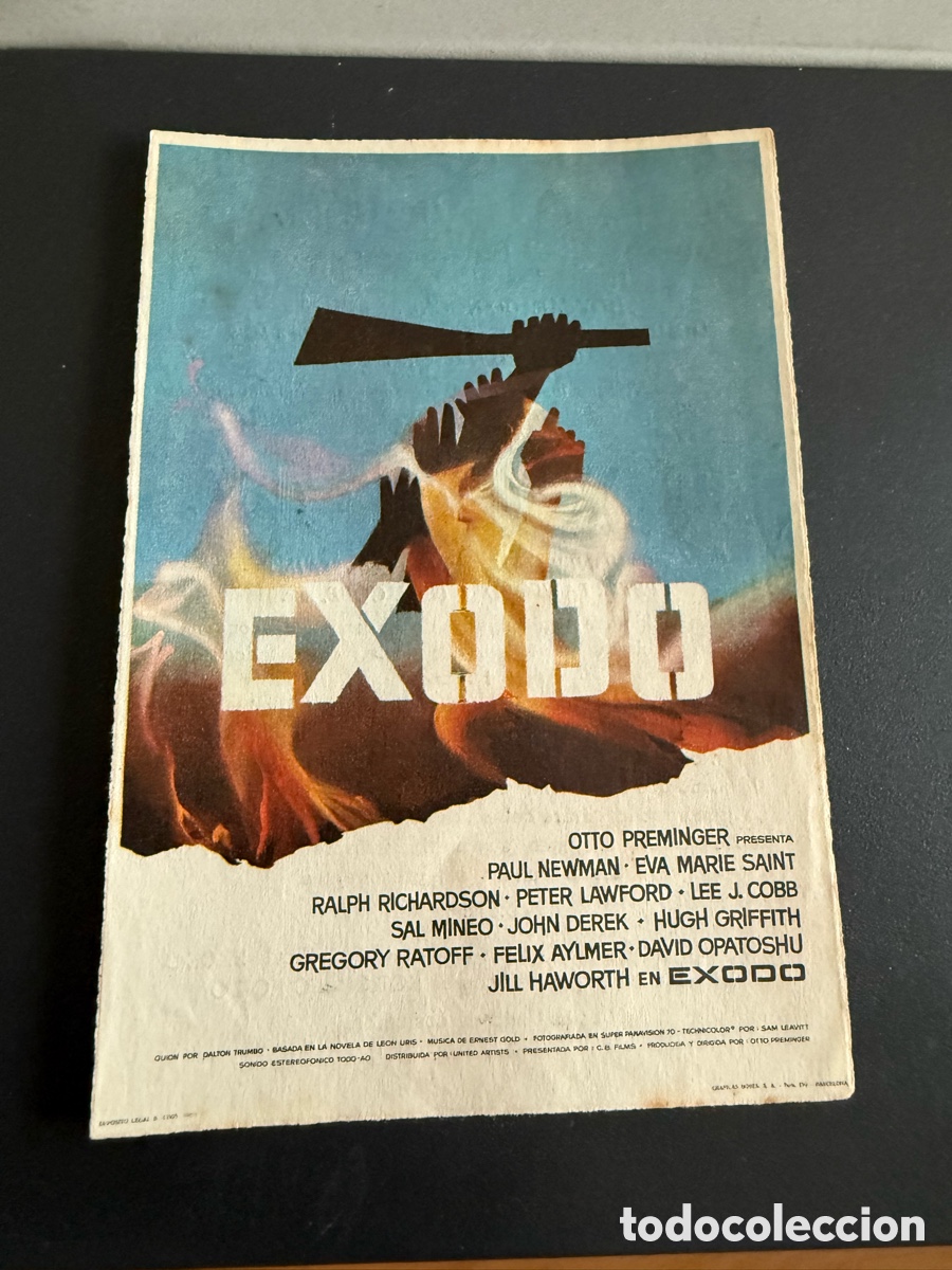 Cine: Folleto. &Eacute;XODO. Publicidad