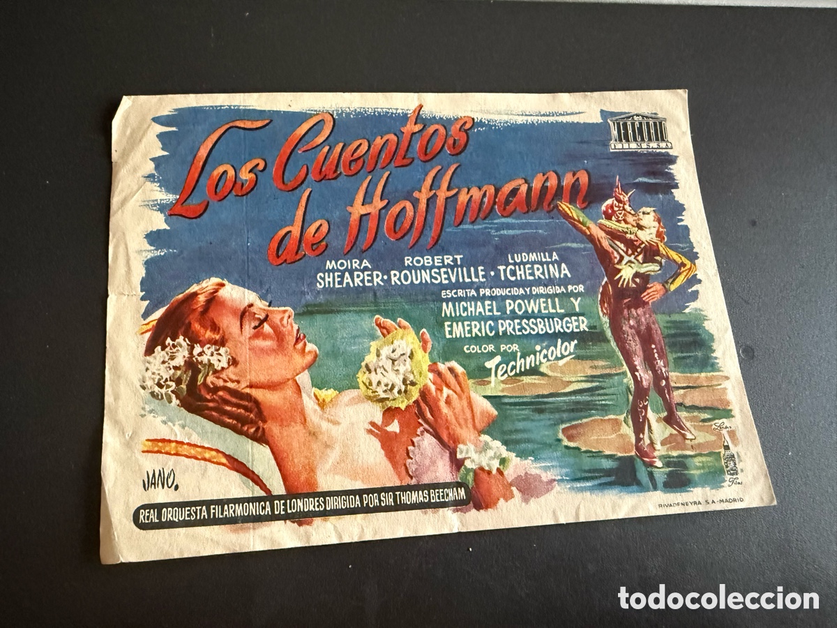 Cine: Folleto LOS CUENTOS DE HOFFMAN. Publicidad