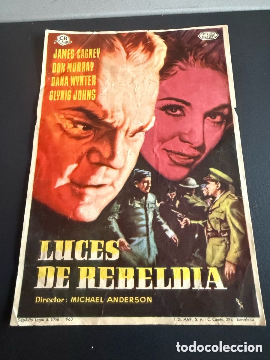 Cine: Folleto. LUCES DE REBELD&Iacute;A. Publicidad