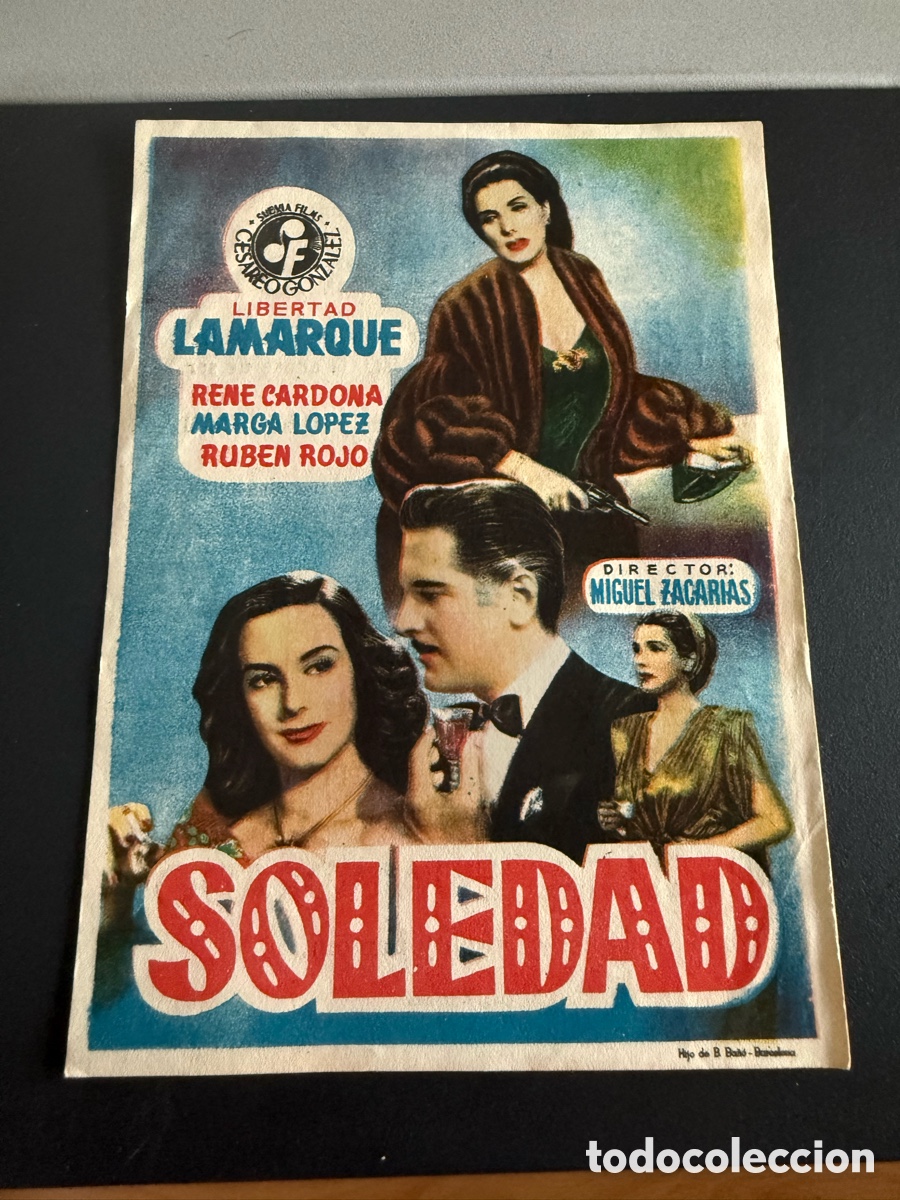 Cine: Folleto. SOLEDAD. Publicidad - Foto 1