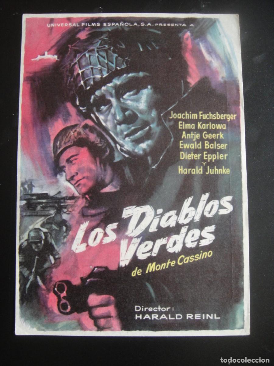 Cine: los diablos verdes , folleto de mano , publicidad cine palafox , zaragoza
