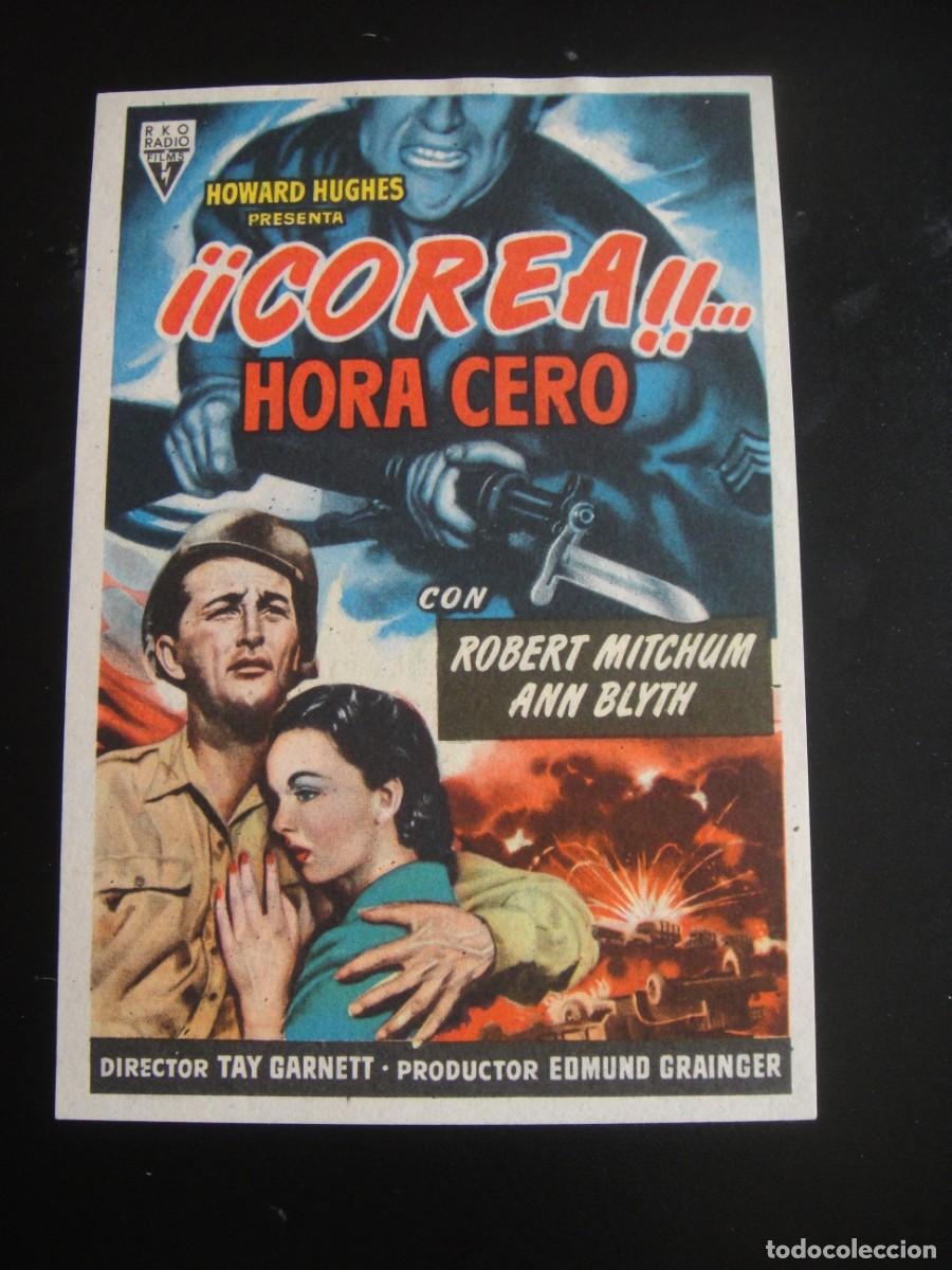 Cine: korea hora cero , folleto de mano , publicidad cine coso , zaragoza