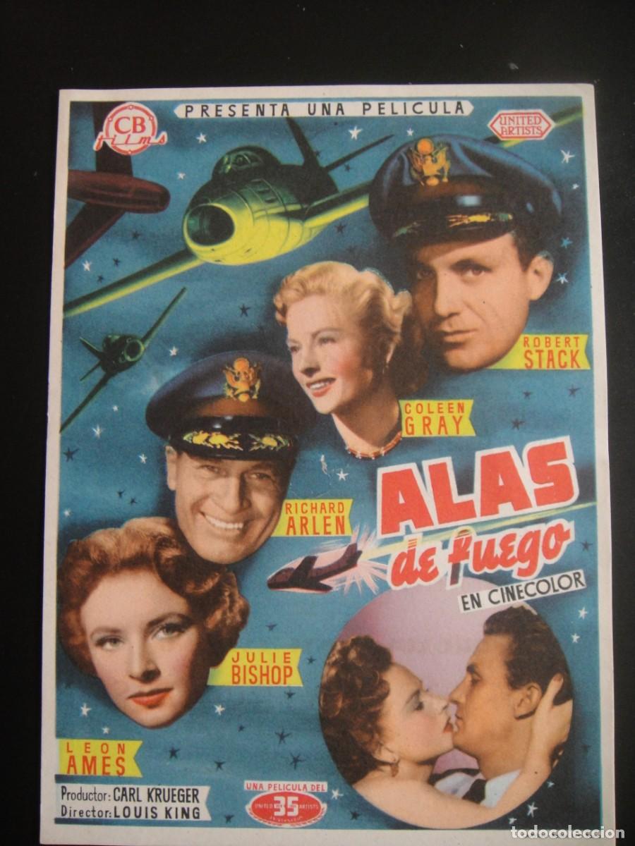 Cine: alas de fuego , folleto de mano , publicidad gra teatro iris , zaragoza
