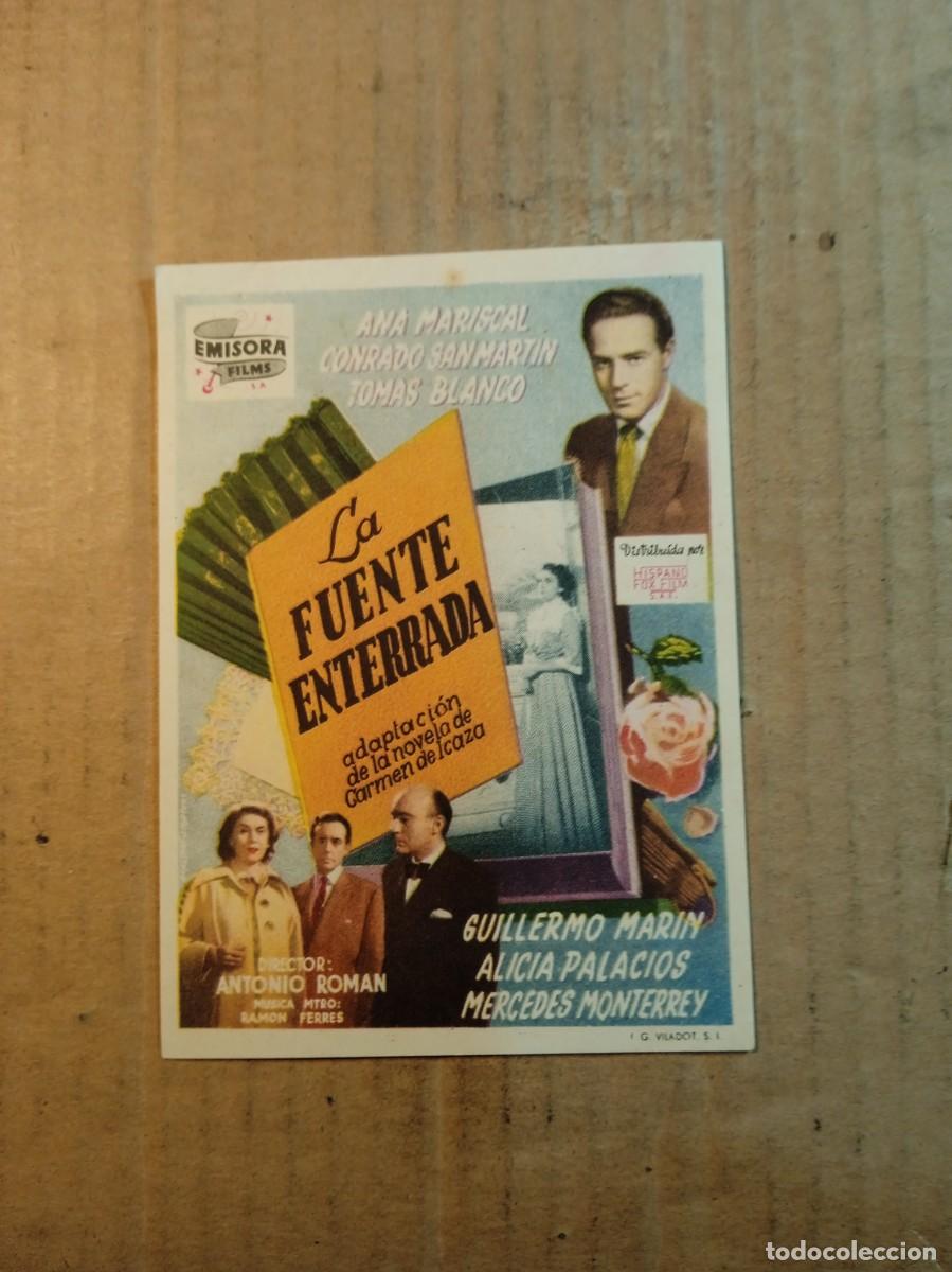 Cine: FOLLETO DE MANO SIN PUBLCIDAD LA FUENTE ENTERRADA