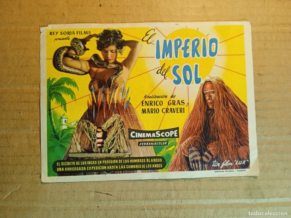 Cine: FOLLETO DE MANO SIN PUBLCIDAD EL IMPERIO DEL SOL