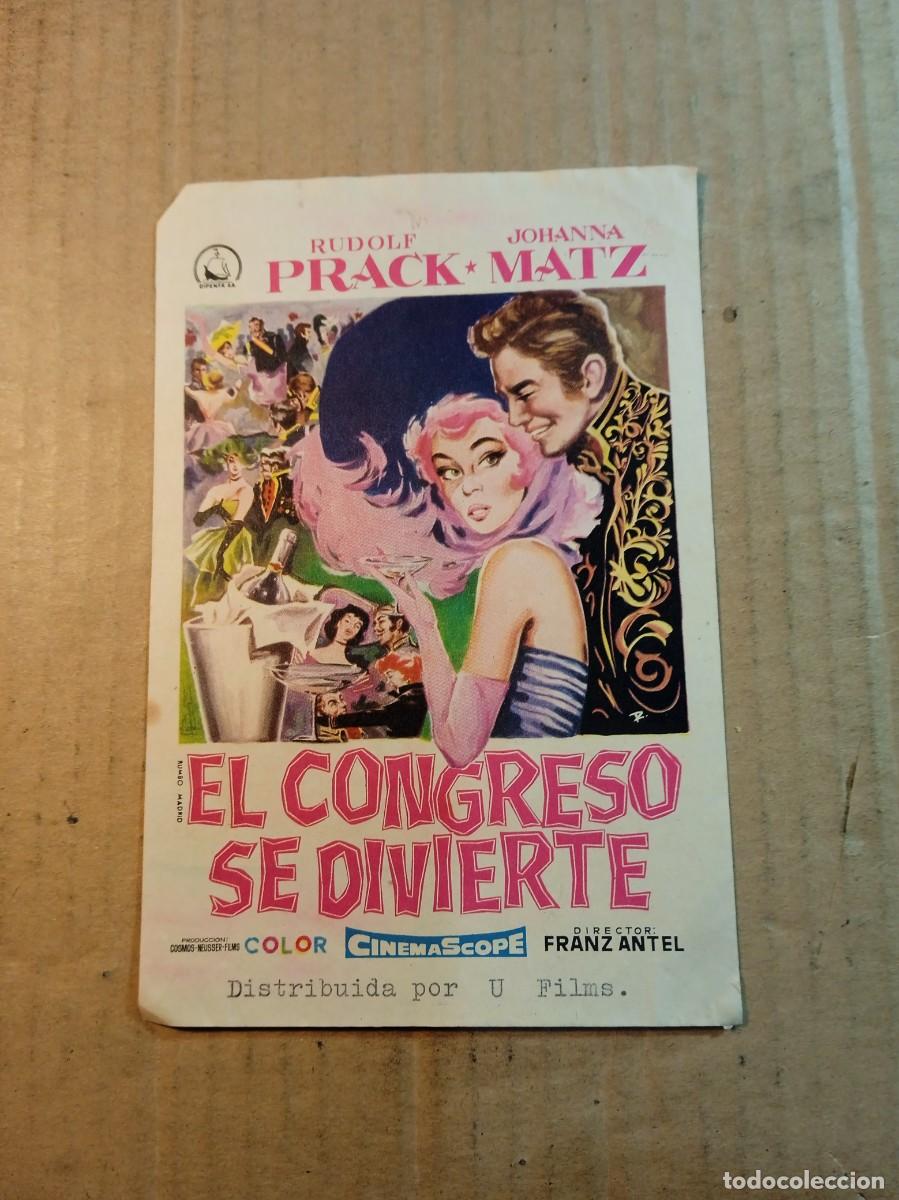 Cine: FOLLETO DE MANO SIN PUBLCIDAD EL CONGRESO SE DIVIERTE