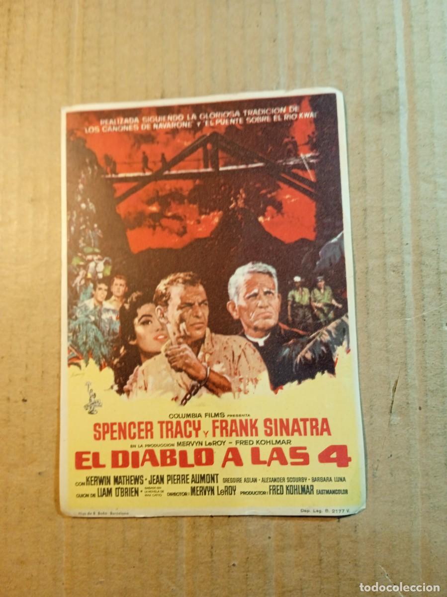 Cine: FOLLETO DE MANO SIN PUBLCIDAD EL DIABLO A LAS 4