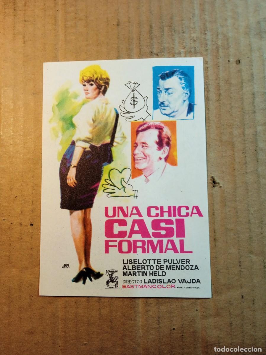 Cine: FOLLETO DE MANO SIN PUBLCIDAD UNA CHICA CASI FORMAL