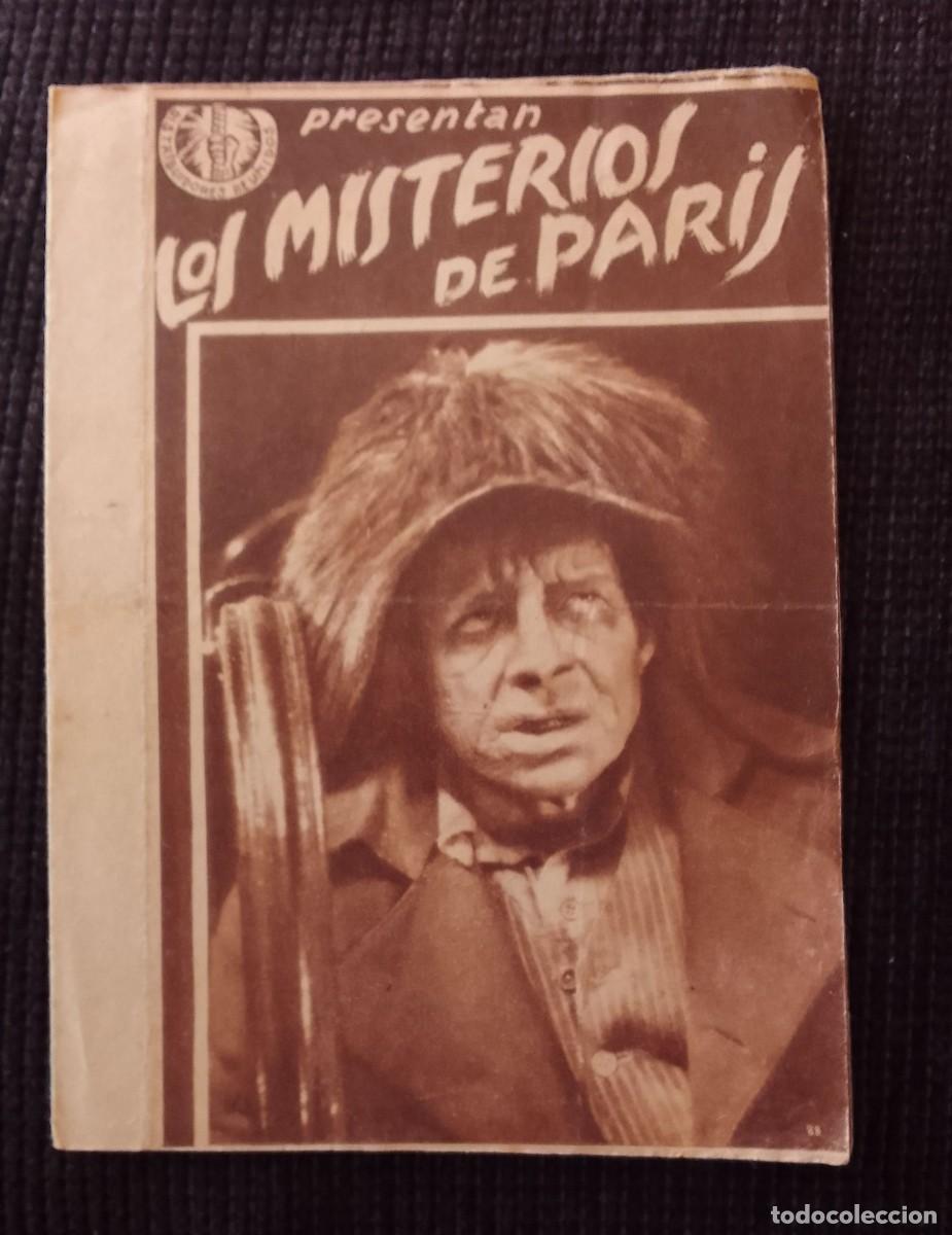 Cine: PROGRAMA DE CINE. LOS MISTERIOS DE PARIS. DOBLE. TEATRO CINE EL JARDIN. FIGUERAS. 1935. DE MANO.