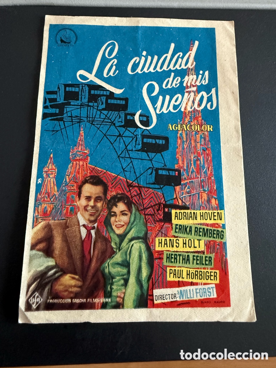 Cine: Folleto. LA CIUDAD DE MIS SUE&Ntilde;OS . Publicidad