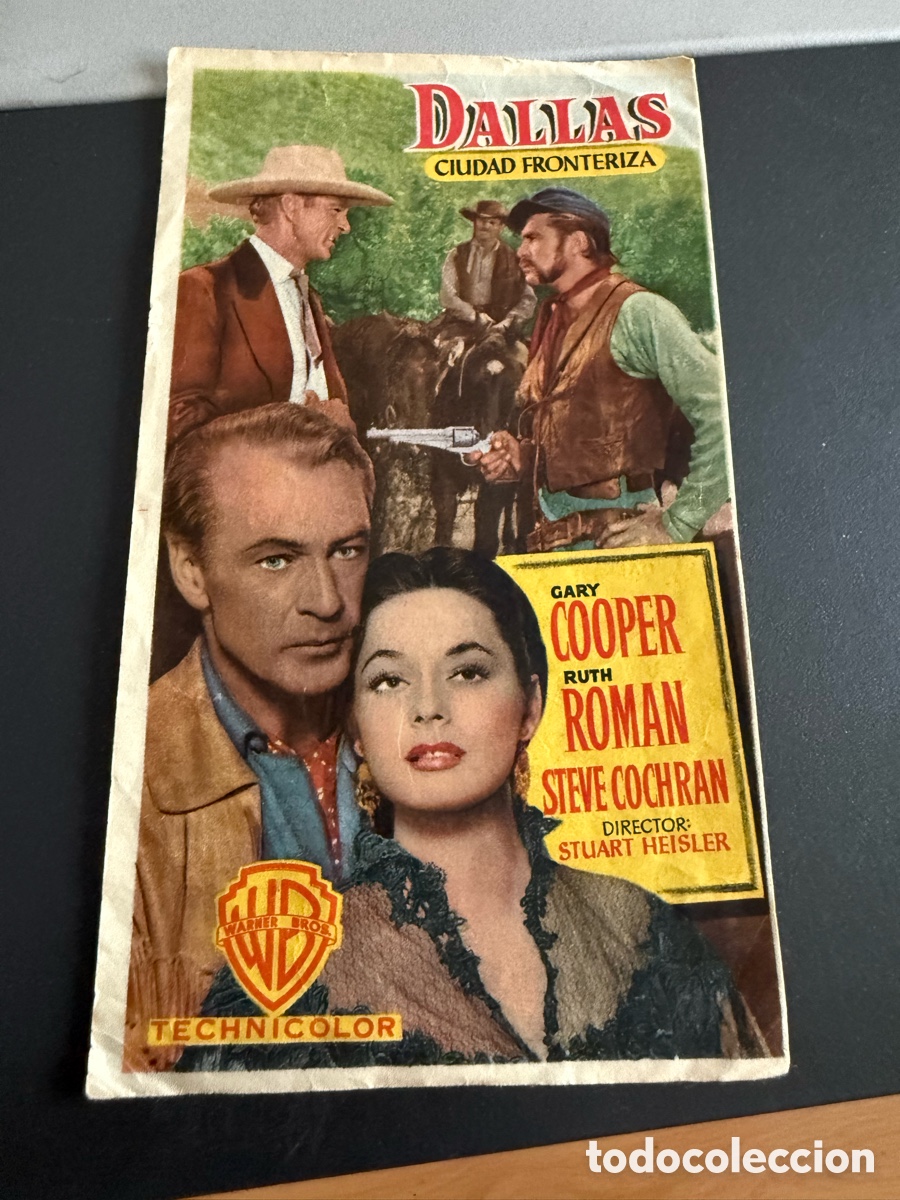 Cine: Folleto. DALLAS. CIUDAD FRONTERIZA. Publicidad