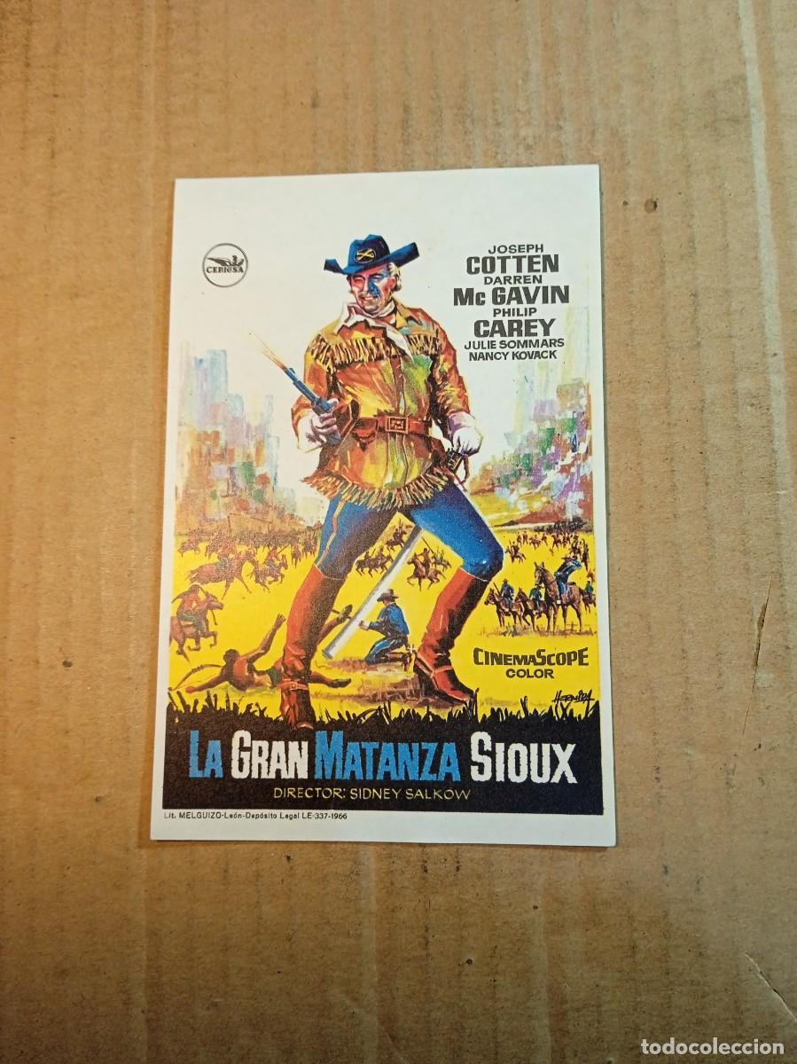 Cine: FOLLETO DE MANO SIN PUBLCIDAD LA GRAN MATANZA SIOUX