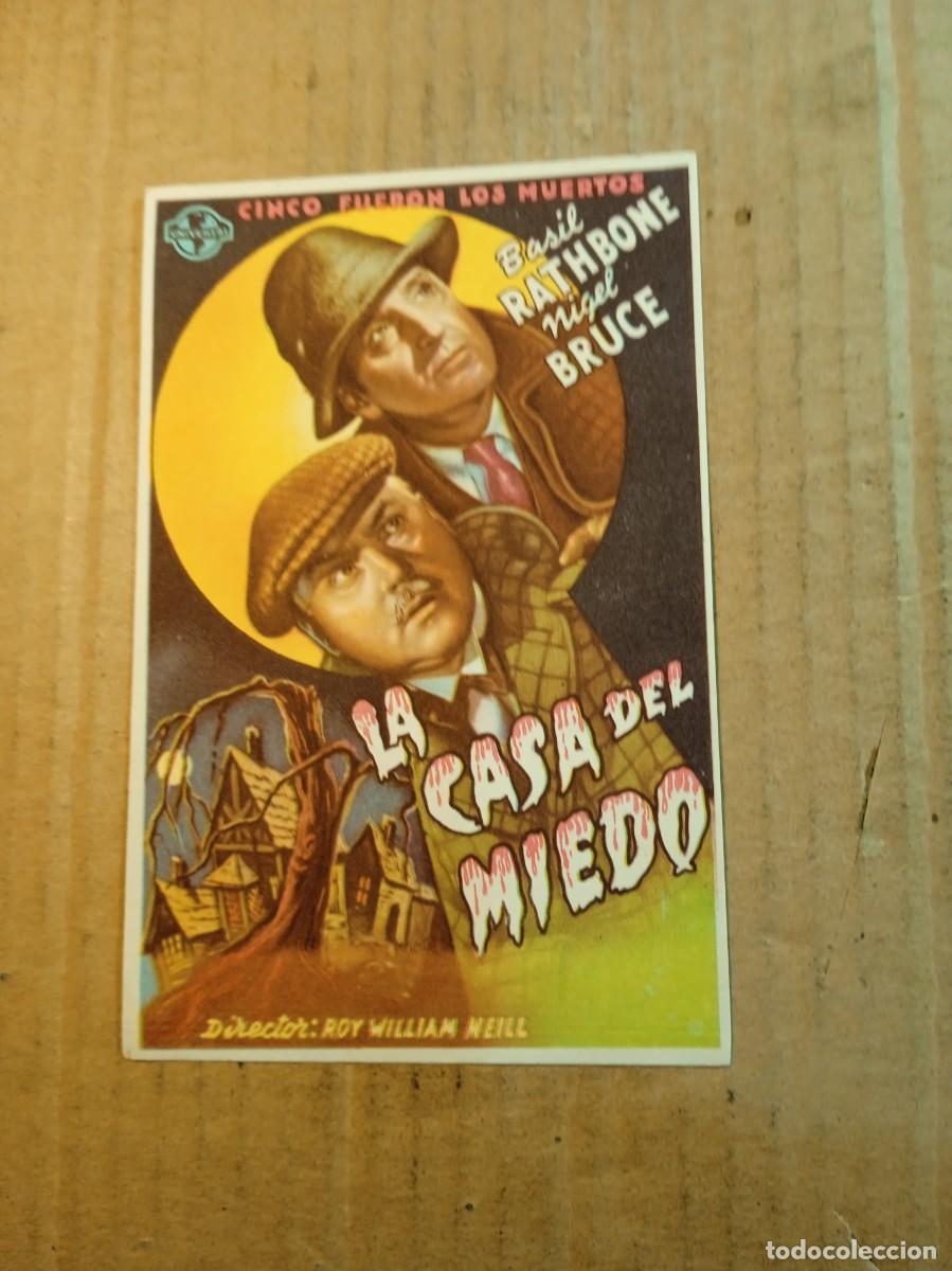 Cinema: FOLLETO DE MANO SIN PUBLCIDAD LA CASA DEL MIEDO