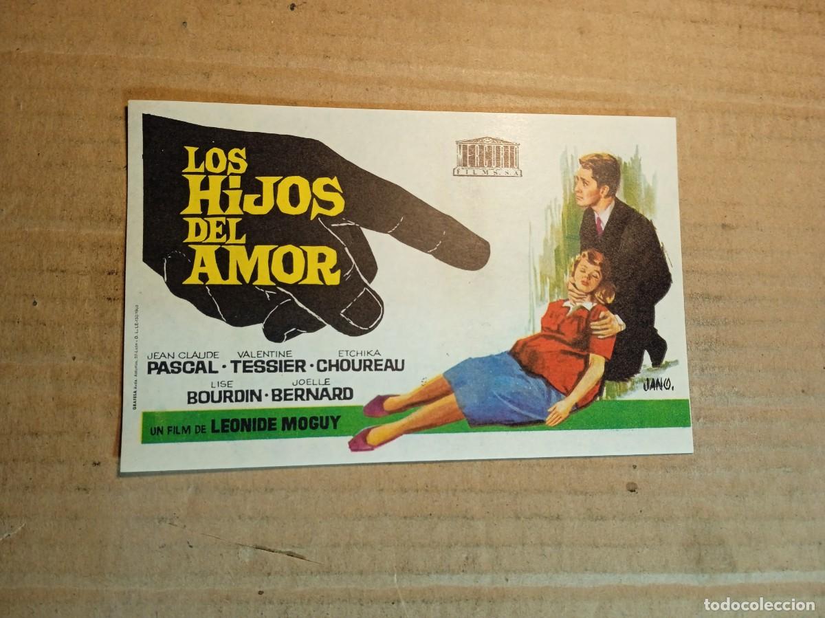 Cine: FOLLETO DE MANO SIN PUBLCIDAD LOS HIJOS DEL AMOR