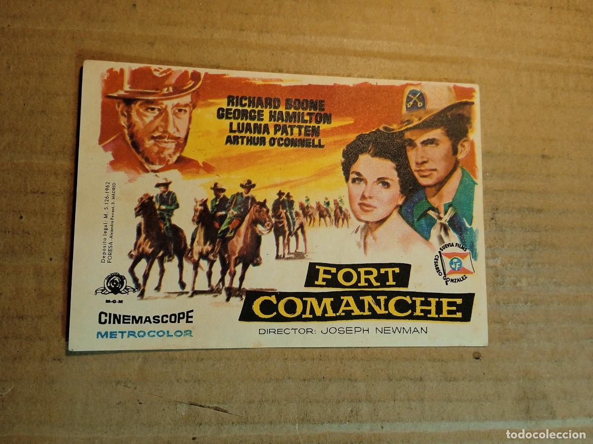 Cine: FOLLETO DE MANO SIN PUBLCIDAD FORT COMANCHE
