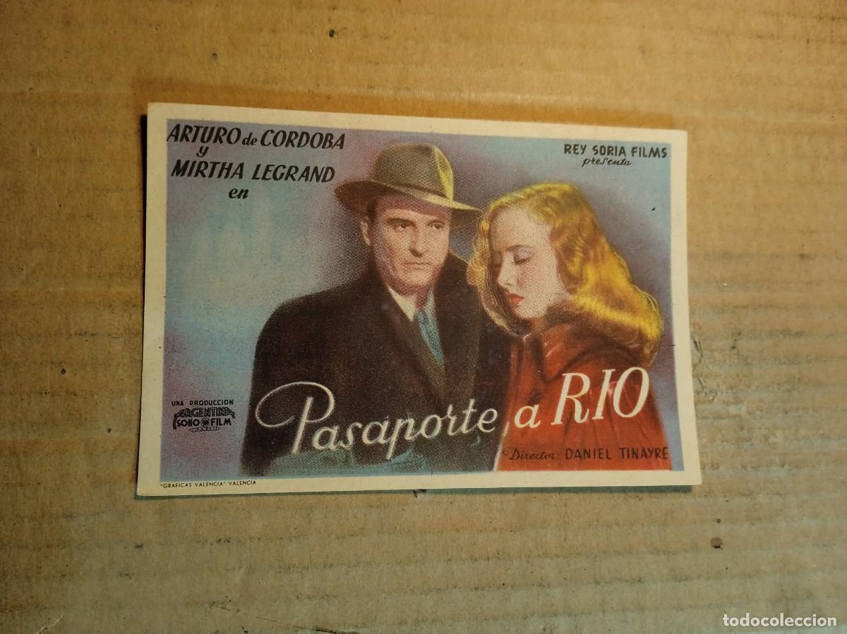 Cine: FOLLETO DE MANO SIN PUBLCIDAD PASAPORTE A RIO