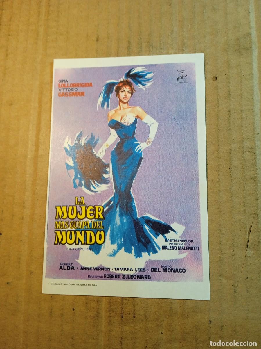 Cine: FOLLETO DE MANO SIN PUBLCIDAD LA MUJER MAS GUAPA DEL MUNDO