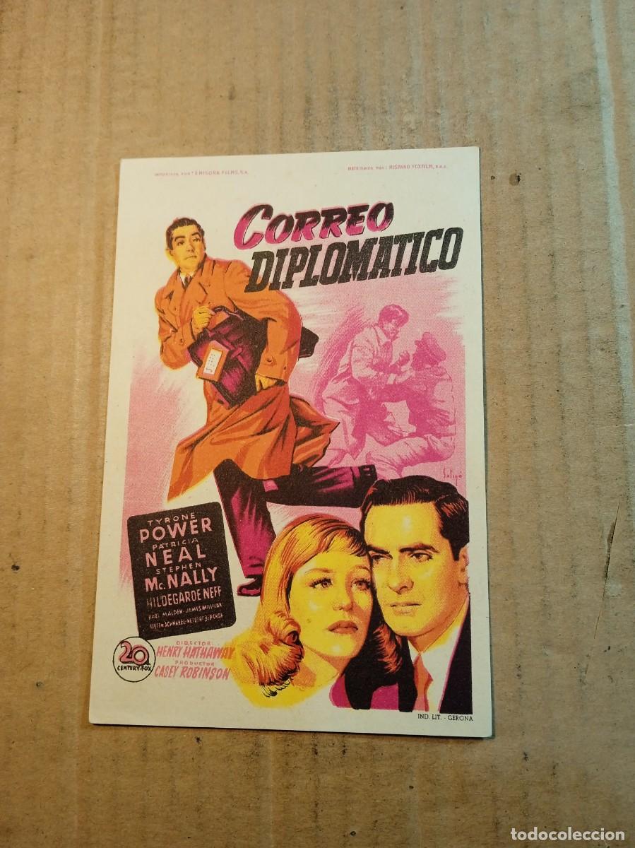 Cinema: FOLLETO DE MANO SIN PUBLCIDAD CORREO DIPLOMATICO