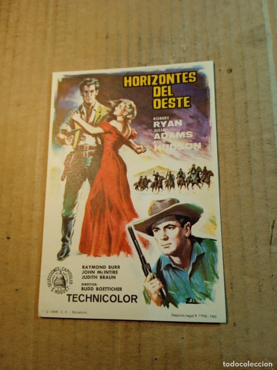 Cine: FOLLETO DE MANO SIN PUBLCIDAD HORIZONTES DEL OESTE
