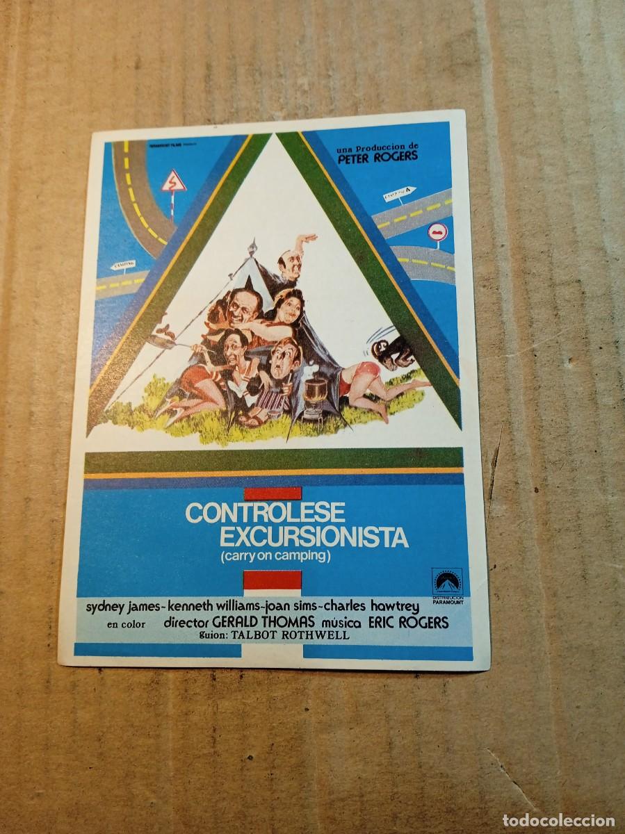 Cine: FOLLETO DE MANO SIN PUBLCIDAD CONTROLESE ESCUESIONISTA