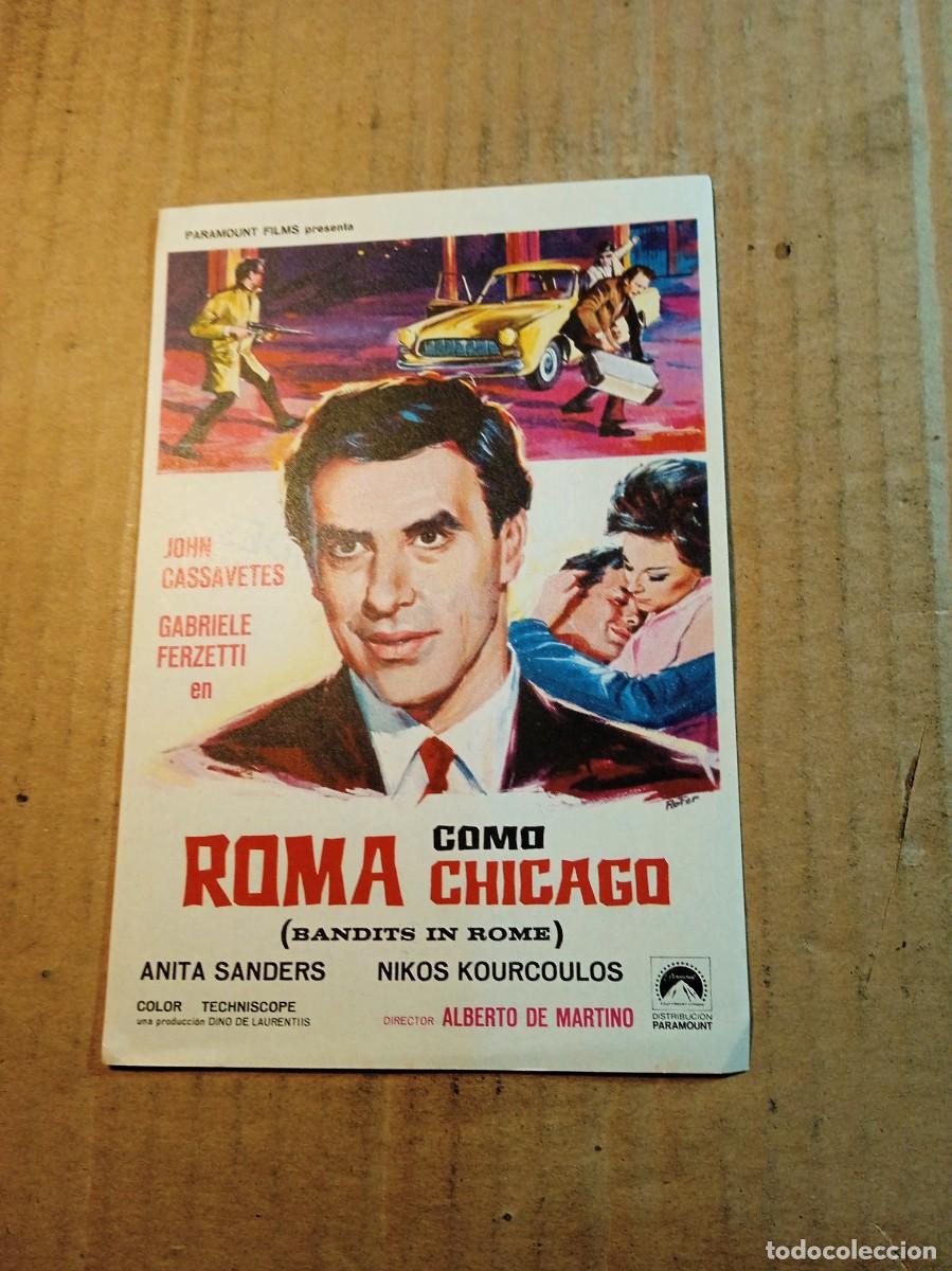 Cine: FOLLETO DE MANO SIN PUBLCIDAD ROMA COMO CHICAGO