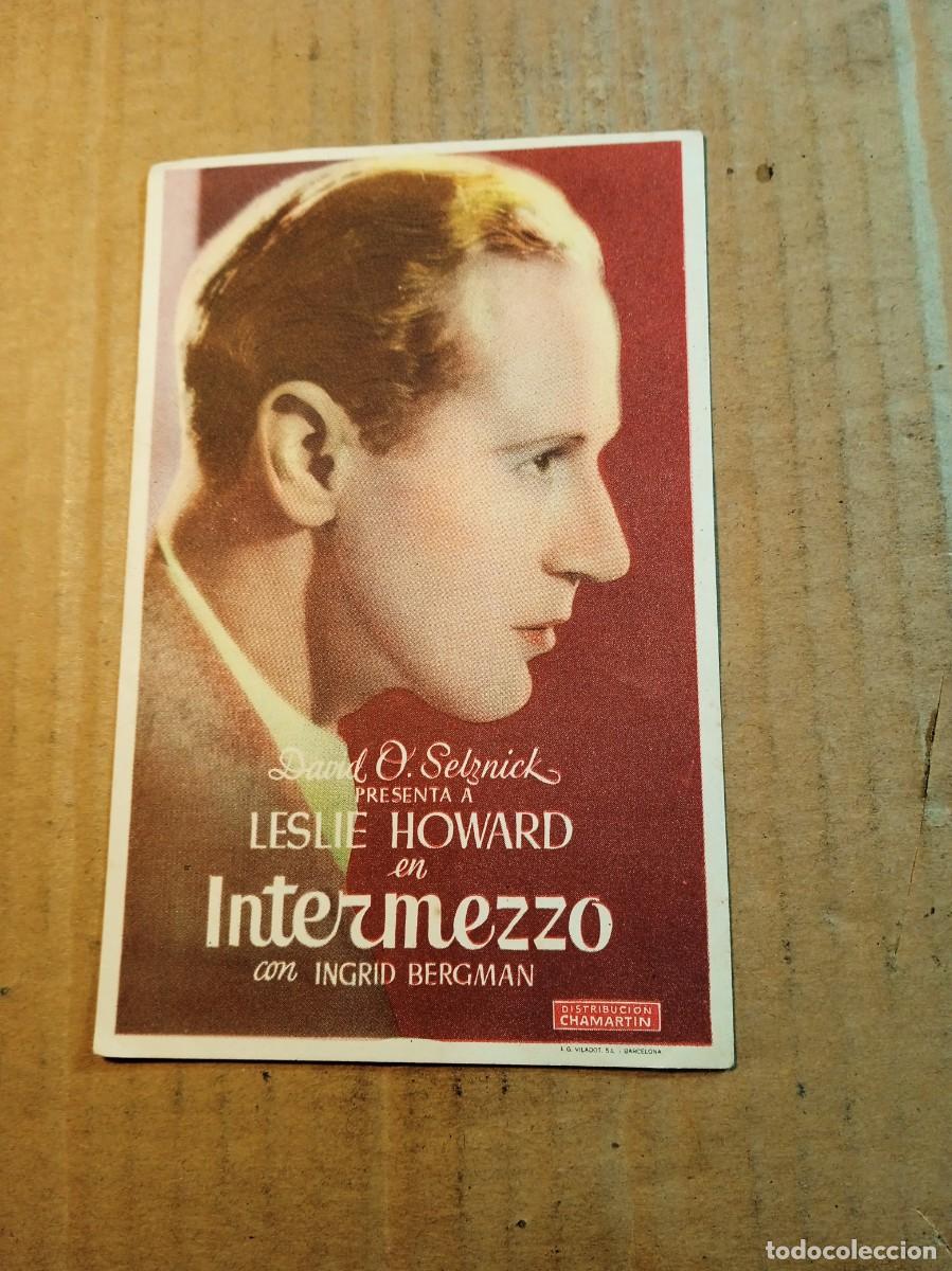 Cine: FOLLETO DE MANO SIN PUBLCIDAD INTERMEZZO - Foto 1