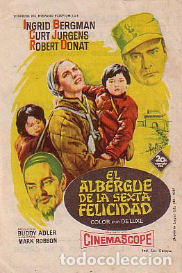 Cine: EL ALBERGUE DE LA SEXTA FELICIDAD (Solig&oacute; con publicidad)