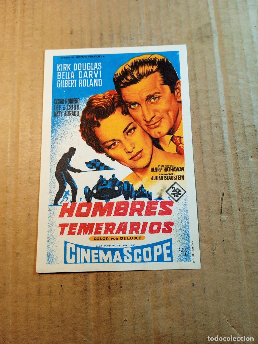  Flyers Publicitaires de films Anciens: FOLLETO DE MANO SIN PUBLICIDAD HOMBRES TEMERARIOS