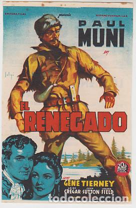 Cine: EL RENEGADO (Solig&oacute; con publicidad)
