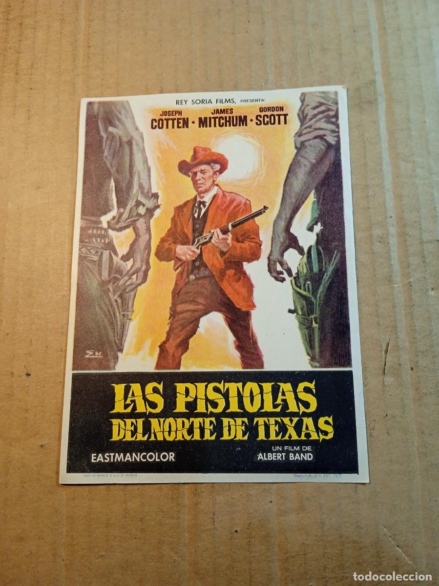 Cine: FOLLETO DE MANO SIN PUBLICIDAD LAS PISTOLAS DEL NORTE DE TEXAS