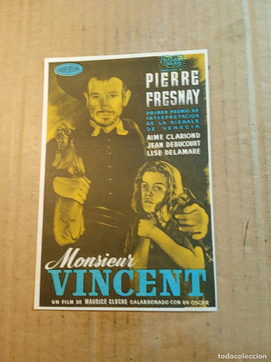 Cine: FOLLETO DE MANO SIN PUBLICIDAD MONSIEUR VICENT