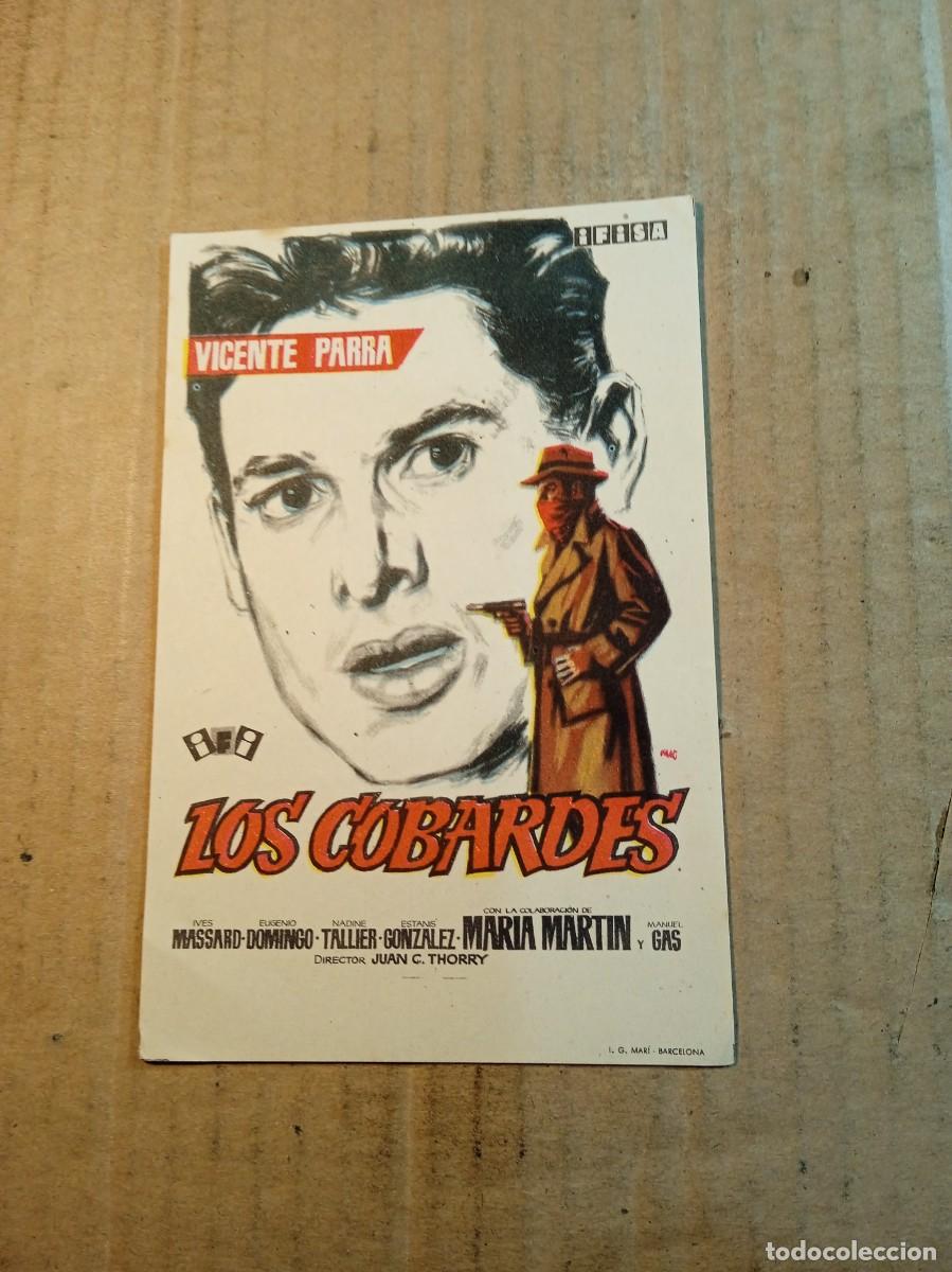 Cine: FOLLETO DE MANO SIN PUBLICIDAD LOS COBARDES
