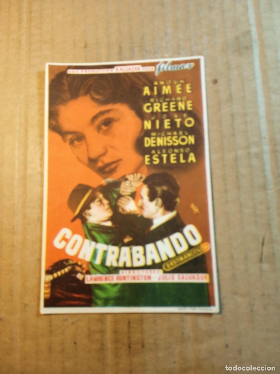Cine: FOLLETO DE MANO SIN PUBLICIDAD CONTRABANDO