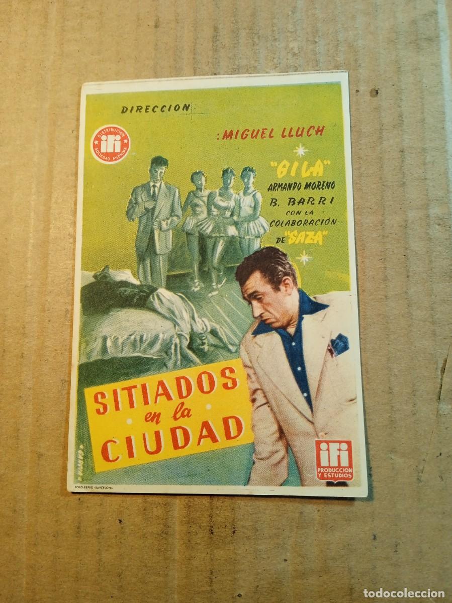 Cine: FOLLETO DE MANO SIN PUBLICIDAD SITIADOS EN LA CIUDAD