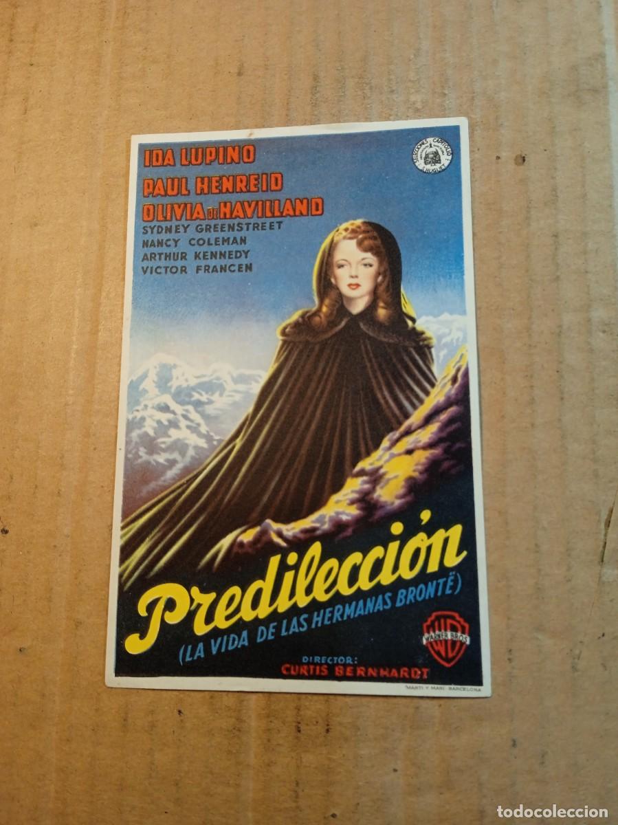 Cine: FOLLETO DE MANO SIN PUBLICIDAD PREDOLECCION (LA VIDA DE LAS HERMANAS BRONTE)