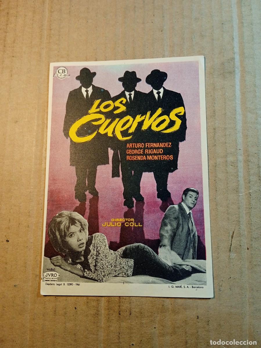 Cine: FOLLETO DE MANO SIN PUBLICIDAD LOS CUERVOS