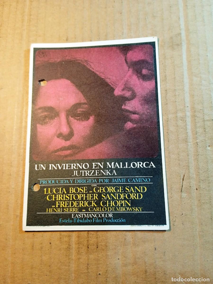 Cine: FOLLETO DE MANO SIN PUBLICIDAD UN INVIERNO EN MAYORCA