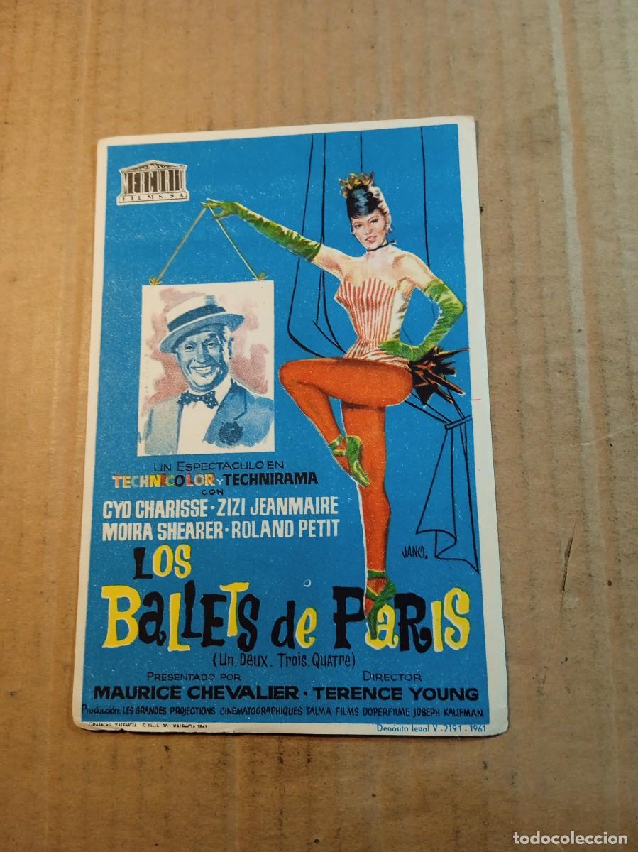 Cine: FOLLETO DE MANO SIN PUBLICIDAD LOS BALLETS DE PARIS