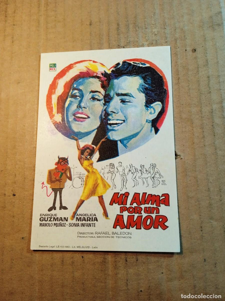 Cine: FOLLETO DE MANO SIN PUBLICIDAD MI ALMA POR UN AMOR