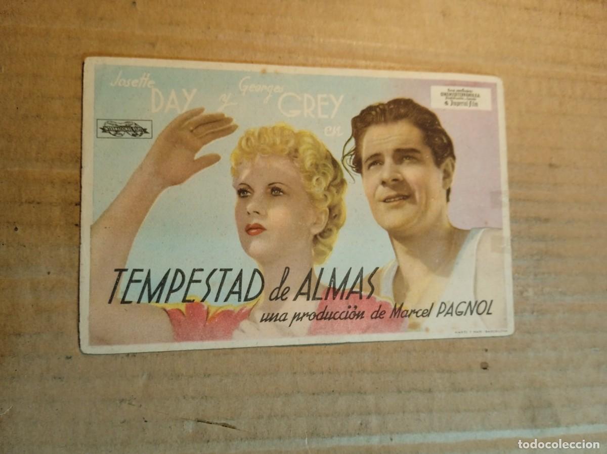 Cine: FOLLETO DE MANO SIN PUBLICIDAD TEMPESTAD DE ALMAS