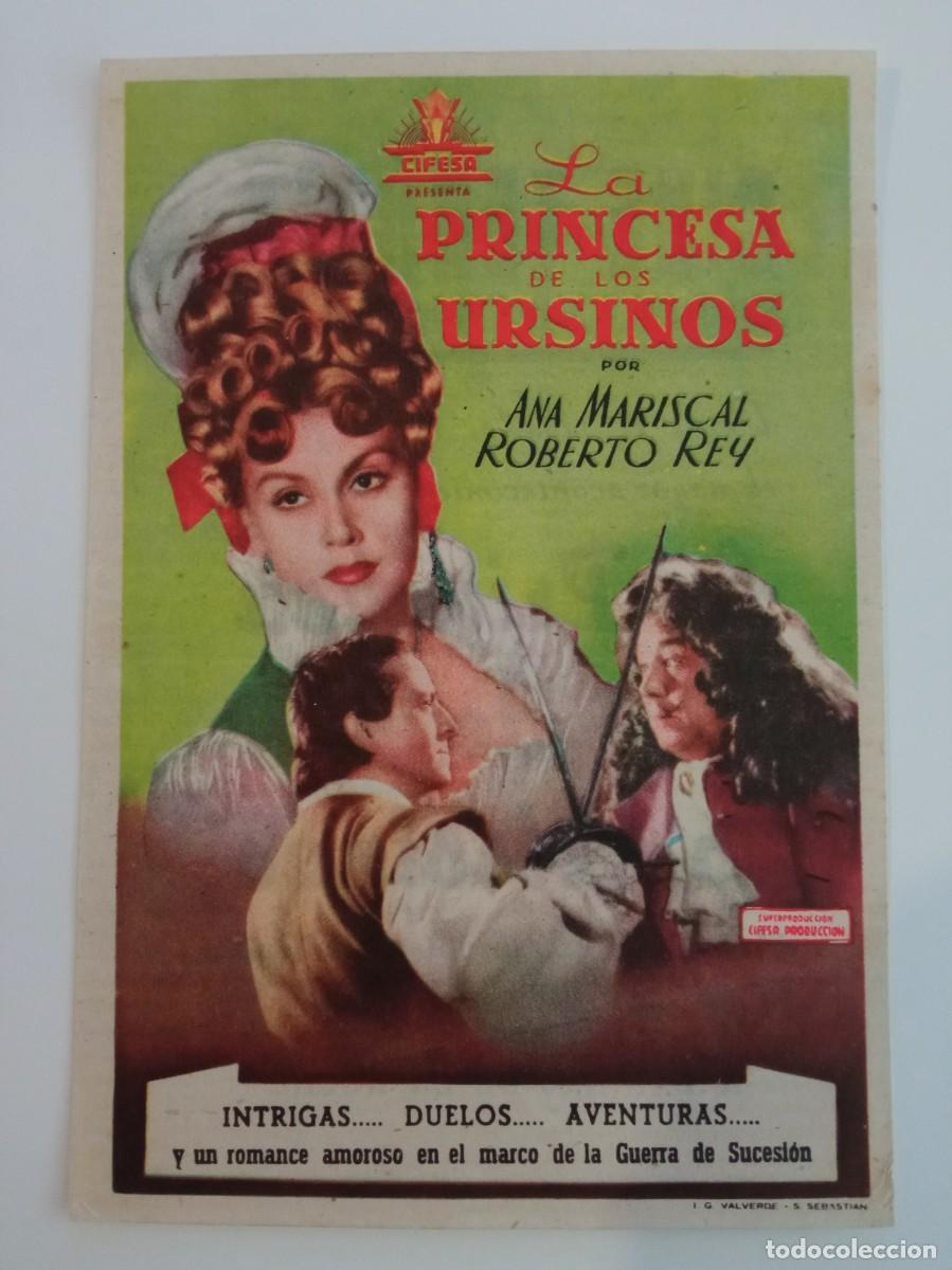 Cine: LA PRINCESA DE LOS URSINOS, ANA MARISCAL, CINE TENORIO, VILLALBA DEL ALCOR, HUELVA