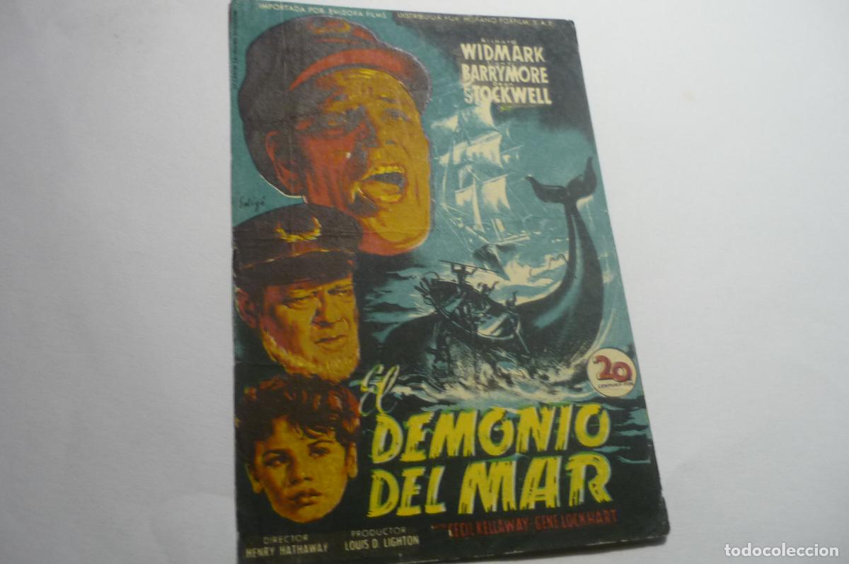 Cine: programa el demonio del mar ,. richard widmark publicidad - Foto 1
