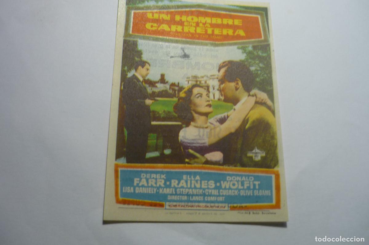 Cine: programa un hombre en la carretera,.derek farr publicidad